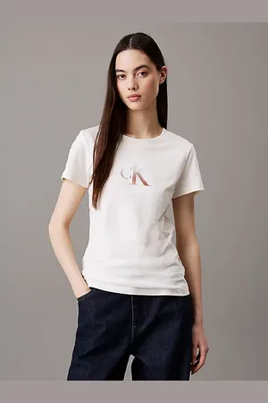 Calvin Klein T-shirt con monogramma slim