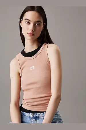 Calvin Klein Canotta in cotone a costine slim