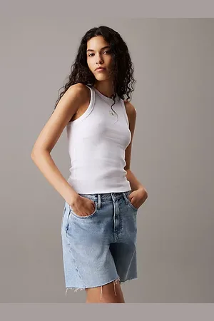 Calvin Klein Canotta in cotone a costine slim