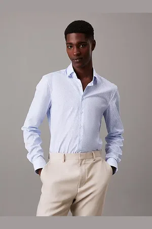 Calvin Klein Camicia formale in popeline floreale slim
