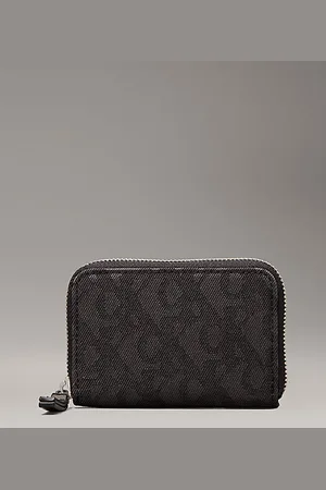 Calvin Klein Portafoglio con zip integrale jacquard con logo