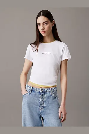 Calvin Klein T-shirt con monogramma slim