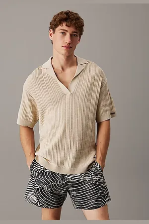 Calvin Klein Polo da spiaggia in maglia aperta