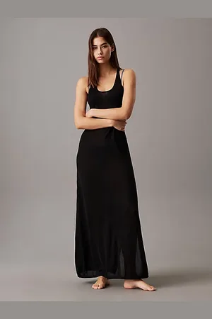 Calvin Klein Maxi abito da spiaggia in tessuto morbido