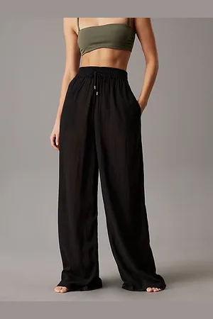 Calvin Klein Pantaloni da spiaggia in morbido crêpe