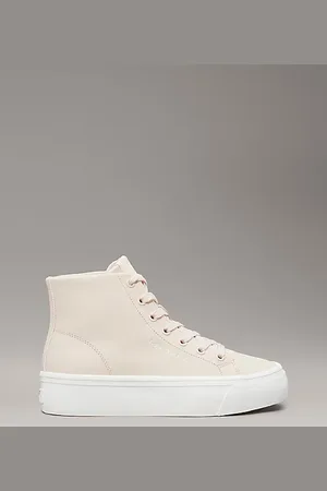 Calvin Klein Sneaker a collo alto con plateau in pelle