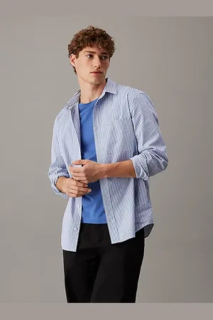 Calvin Klein Camicia a righe in popeline elasticizzato
