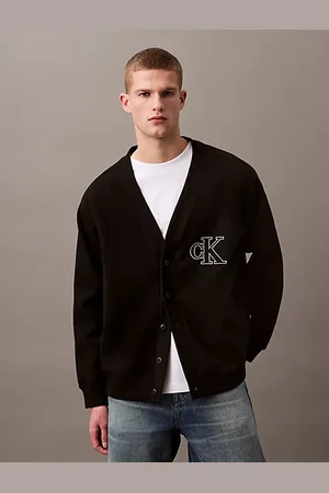 Calvin Klein Cardigan con logo a doppia costina