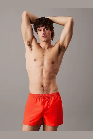 Calvin Klein Pantaloncini da bagno con cordoncino corto - Logo Tape