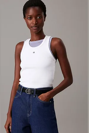 Calvin Klein Canotta in maglia a costine slim