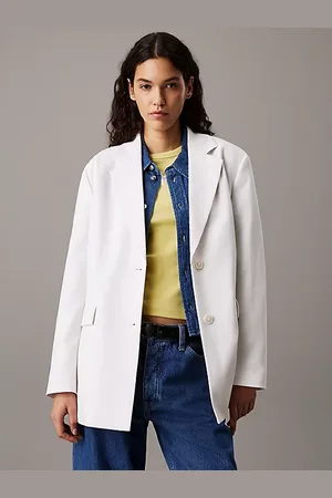Calvin Klein Blazer in twill morbido con laccetti