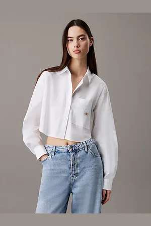 Calvin Klein Camicia in popeline di cotone corta