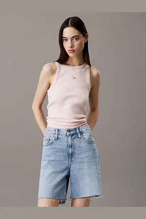 Calvin Klein Canotta in cotone a costine slim