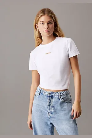 Calvin Klein T-shirt con stemma corta slim