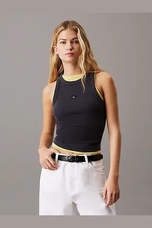 Calvin Klein Canotta in cotone a costine slim