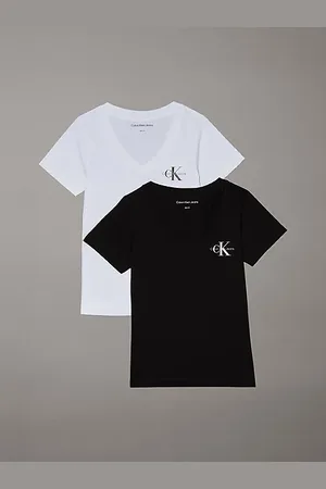 Calvin Klein T-shirt con scollo a V in confezione da 2