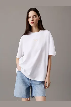 Calvin Klein T-shirt boyfriend con stemma