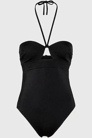 Calvin Klein Costume da bagno allacciato al collo - Structured