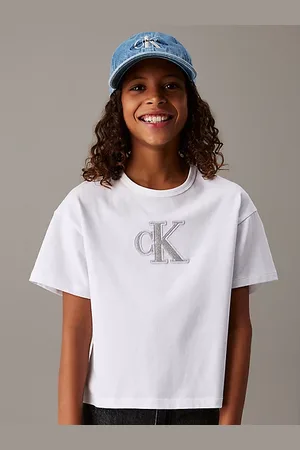 Calvin Klein T-shirt con logo taglio squadrato