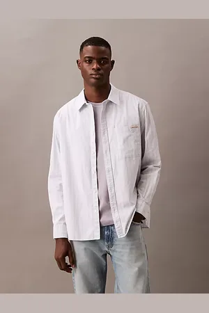 Calvin Klein Camicia oxford a righe taglio relaxed