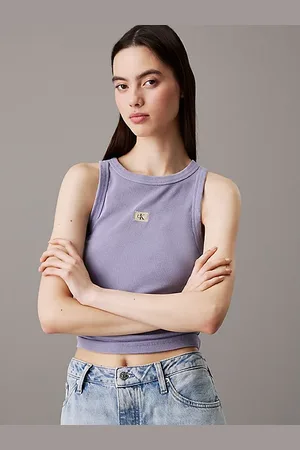 Calvin Klein Canotta in cotone a costine slim