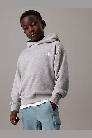 Calvin Klein Felpa con cappuccio con grafica sul retro oversize