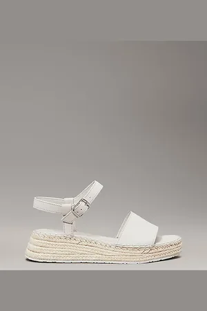 Calvin Klein Sandali platform espadrillas in pelle