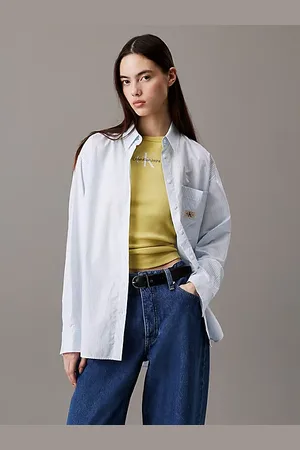 Calvin Klein Camicia in popeline di cotone taglio relaxed