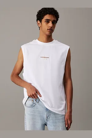 Calvin Klein Canotta taglio relaxed con monogramma