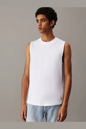 Calvin Klein Canotta di cotone con stemma