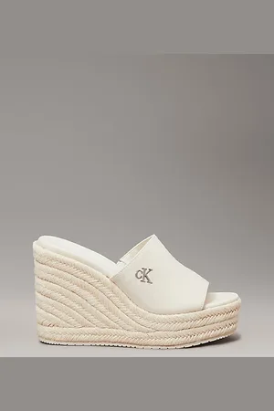 Calvin Klein Ciabatte espadrillas con zeppa e plateau