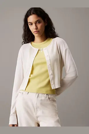 Calvin Klein Cardigan di maglia morbida a costine