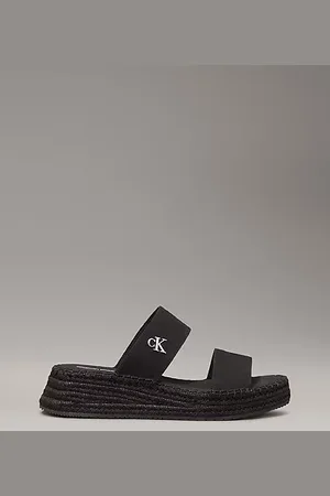 Calvin Klein Espadrillas con plateau in tela