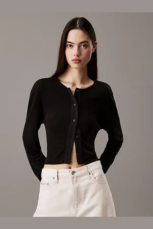 Calvin Klein Cardigan di maglia morbida a costine