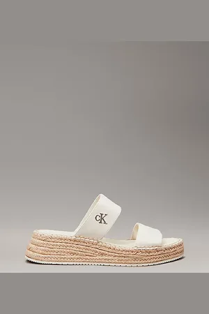 Calvin Klein Espadrillas con plateau in tela