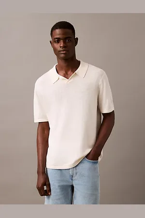 Calvin Klein Maglione a maniche corte in misto lino