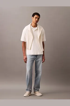 Calvin Klein Polo taglio relaxed in cotone a costine