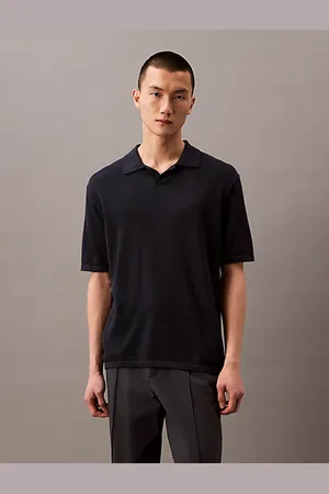 Calvin Klein Maglione a maniche corte in misto lino