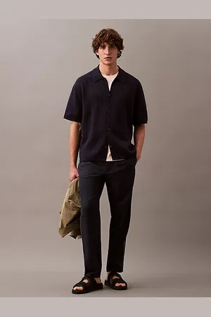 Calvin Klein Pantaloni elasticizzati in misto lana