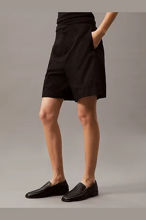 Calvin Klein Pantaloncini in twill di cotone e lino