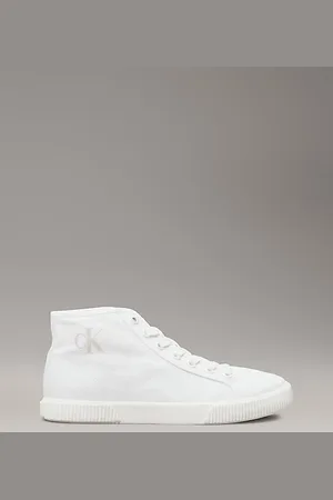 Calvin Klein Sneaker a collo alto con profilo basso in tela