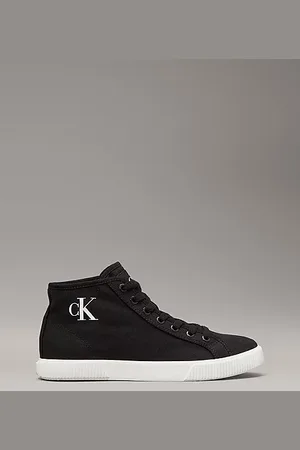 Calvin Klein Sneaker a collo alto con profilo basso in tela