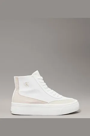 Calvin Klein Sneaker a collo alto con plateau in tela