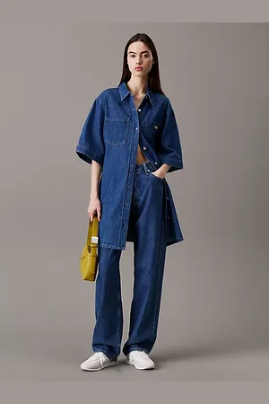 Calvin Klein Abito chemisier in , cotone e lino