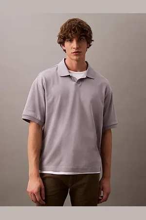 Calvin Klein Polo taglio relaxed in cotone a costine