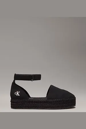 Calvin Klein Espadrillas con plateau in tela
