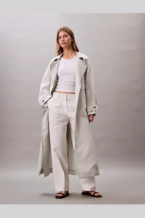 Calvin Klein Pantaloni in twill di cotone taglio relaxed