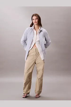 Calvin Klein Pantaloni a paracadute in nylon morbido
