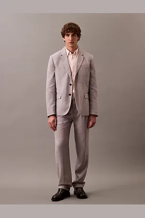 Calvin Klein Blazer da viaggio di lino taglio relaxed