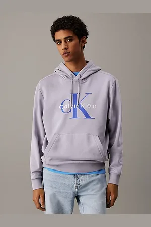 Calvin Klein Felpa con cappuccio con monogramma in felpa di cotone